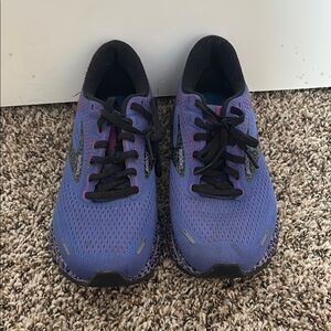 Brooks Blue and Black Athletic Shoes